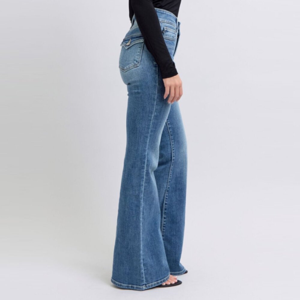 Judy Blue High-Waist Flare Jeans with Tint - Picture 4 of 4